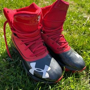 UA Lacrosse Cleats - Red